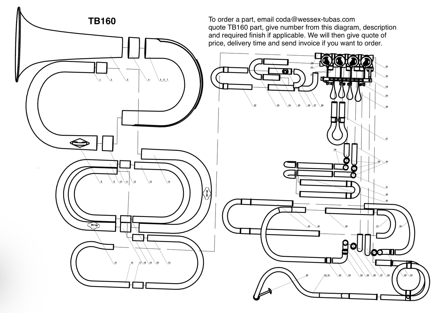 Tuba de viaje BBb (tuba tornister) 'Mighty Midget' - TB160
