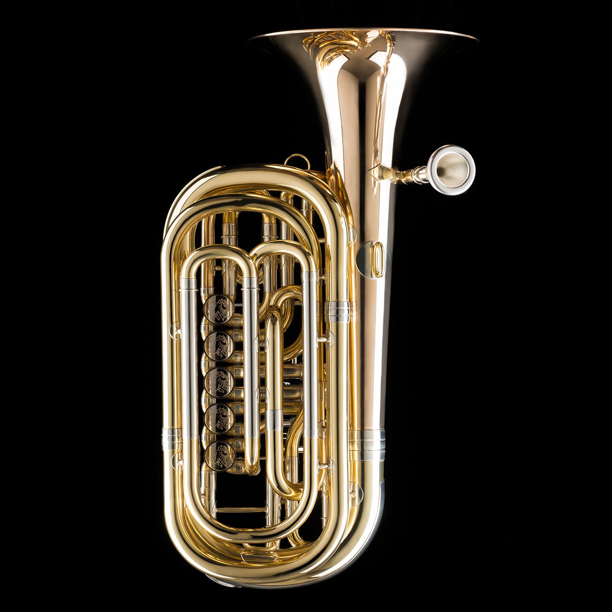 Wessex Tubas | Bubbe 5 Travel Tuba | Travel Tuba for Sale | Brass Finish | Back