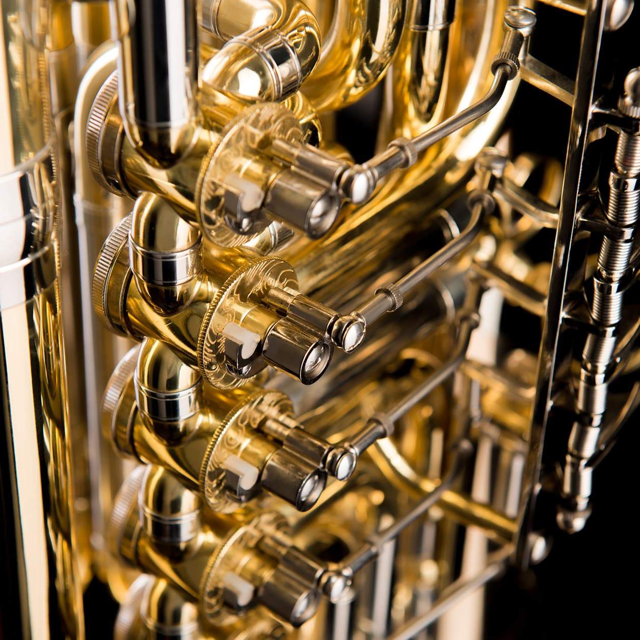 Wessex Tubas | Bubbe 5 Travel Tuba | Travel Tuba for Sale | Brass Finish |. Close Up Detail