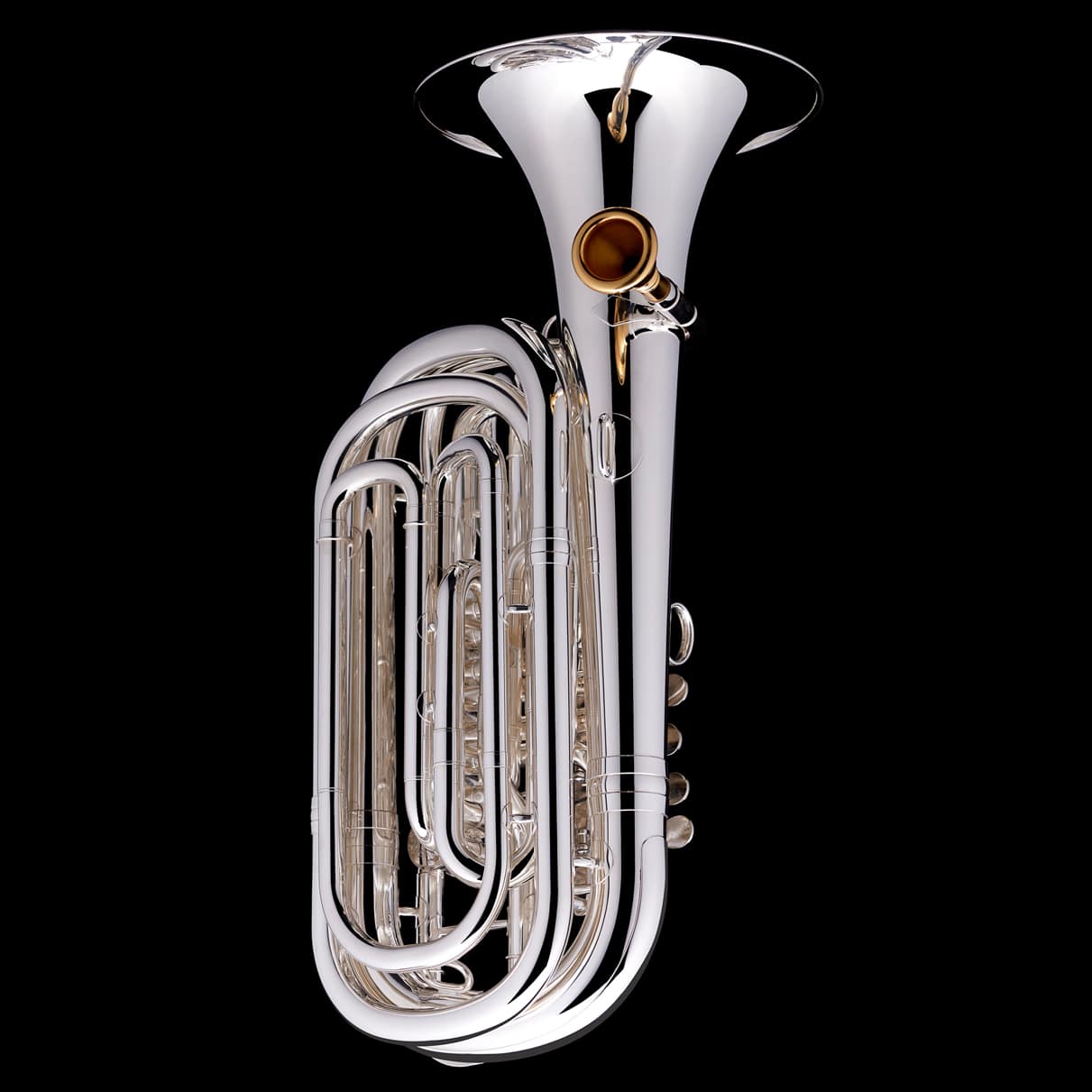 Wessex Tubas | Bubbe 5 Travel Tuba | Travel Tuba for Sale | Silver Finish | Back