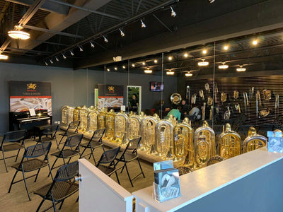 The grand opening of Wessex Tubas' new Chicago showroom