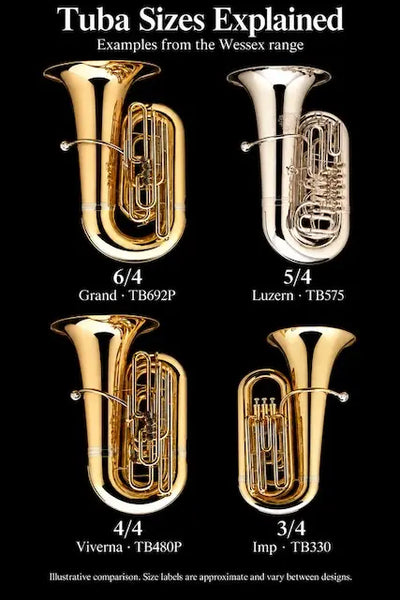 Tuba Sizes Explained: Should You Choose a 3/4, 4/4, 5/4 or 6/4 Tuba?