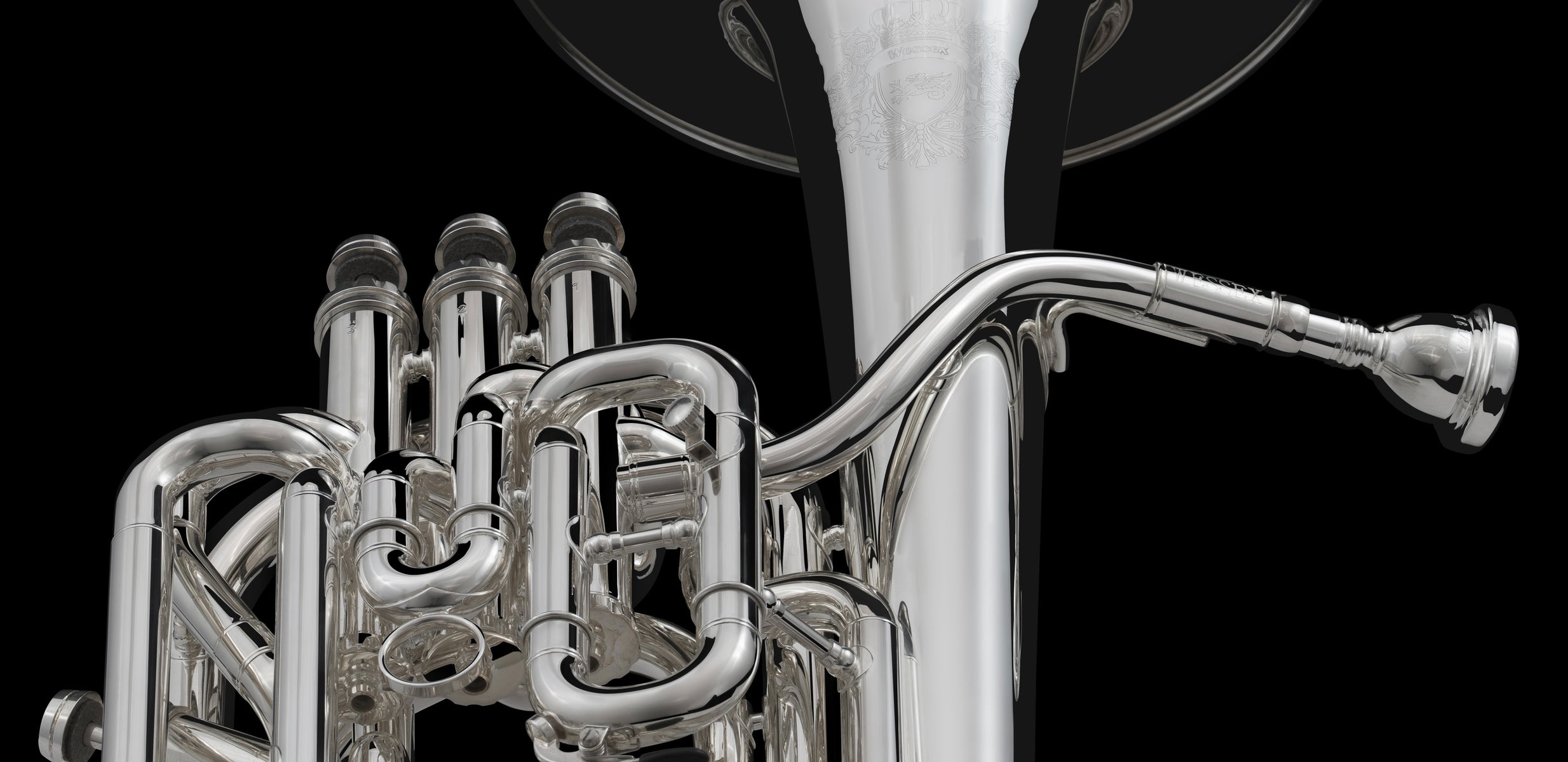 British Bb Compensated Baritone (4Valve) BR144P Wessex Tubas