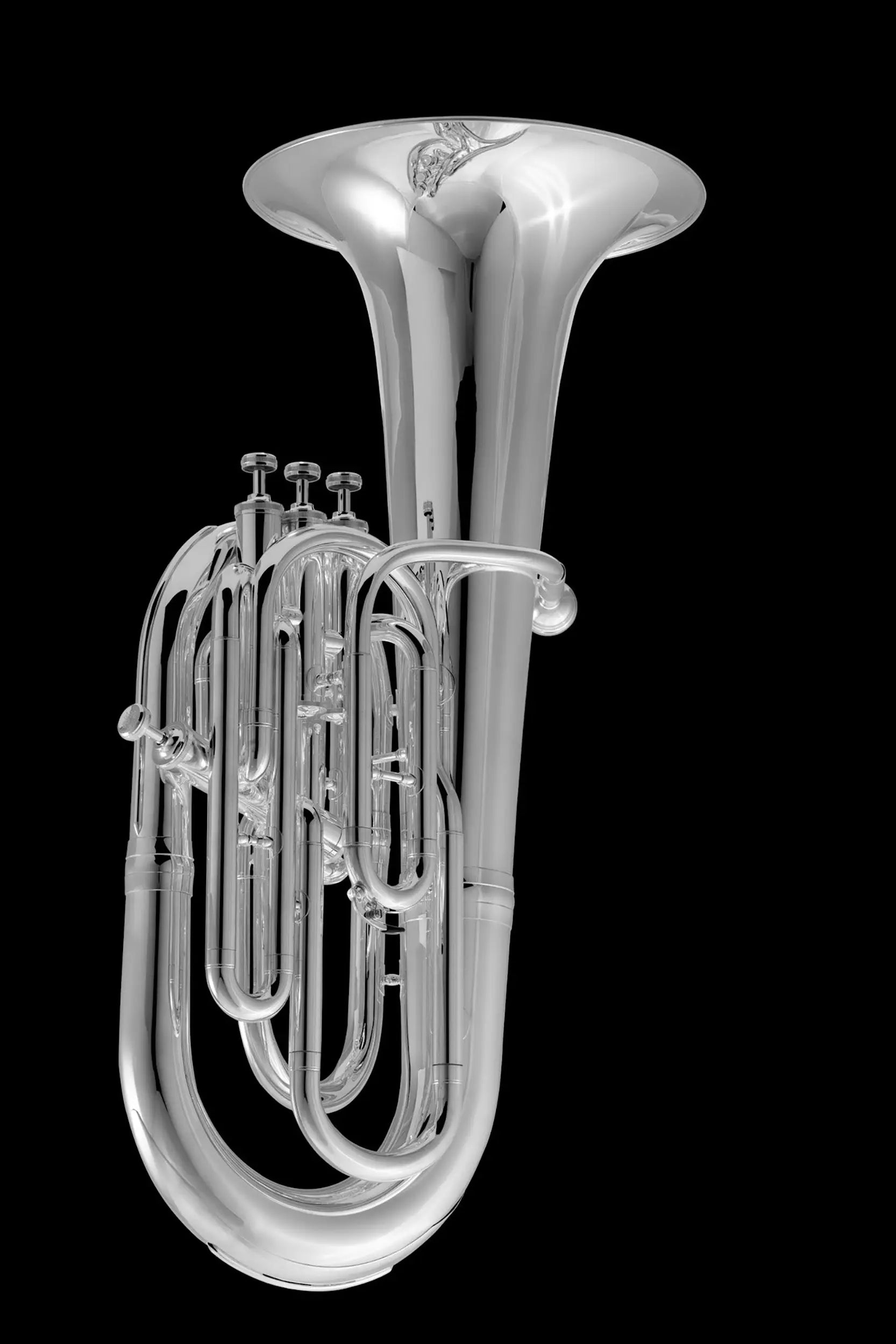 Side of Silver French Bb Saxhorn