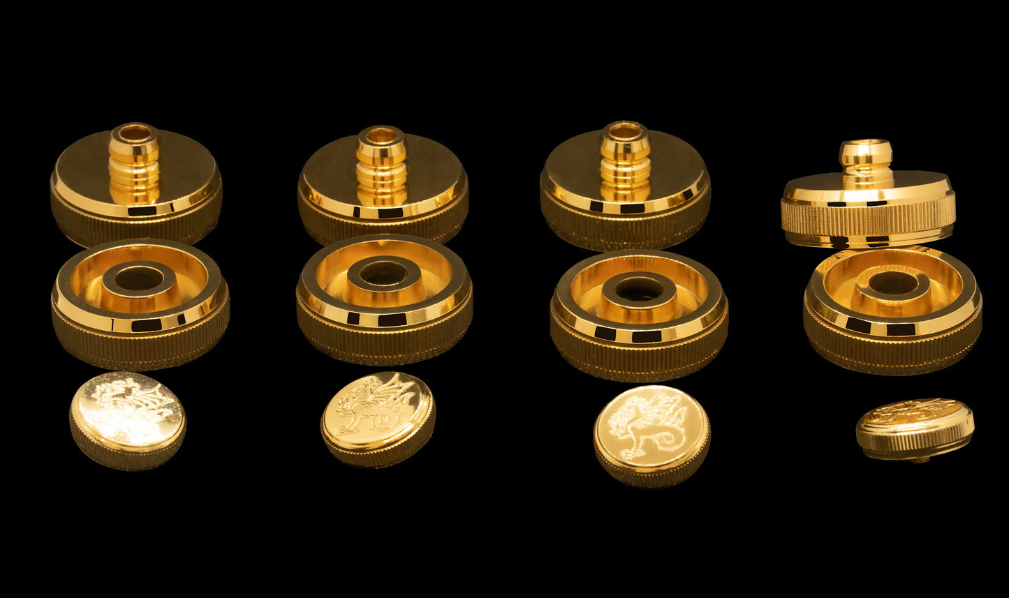 Gold Valve Caps and Buttons for EP100 Dolce Euphonium