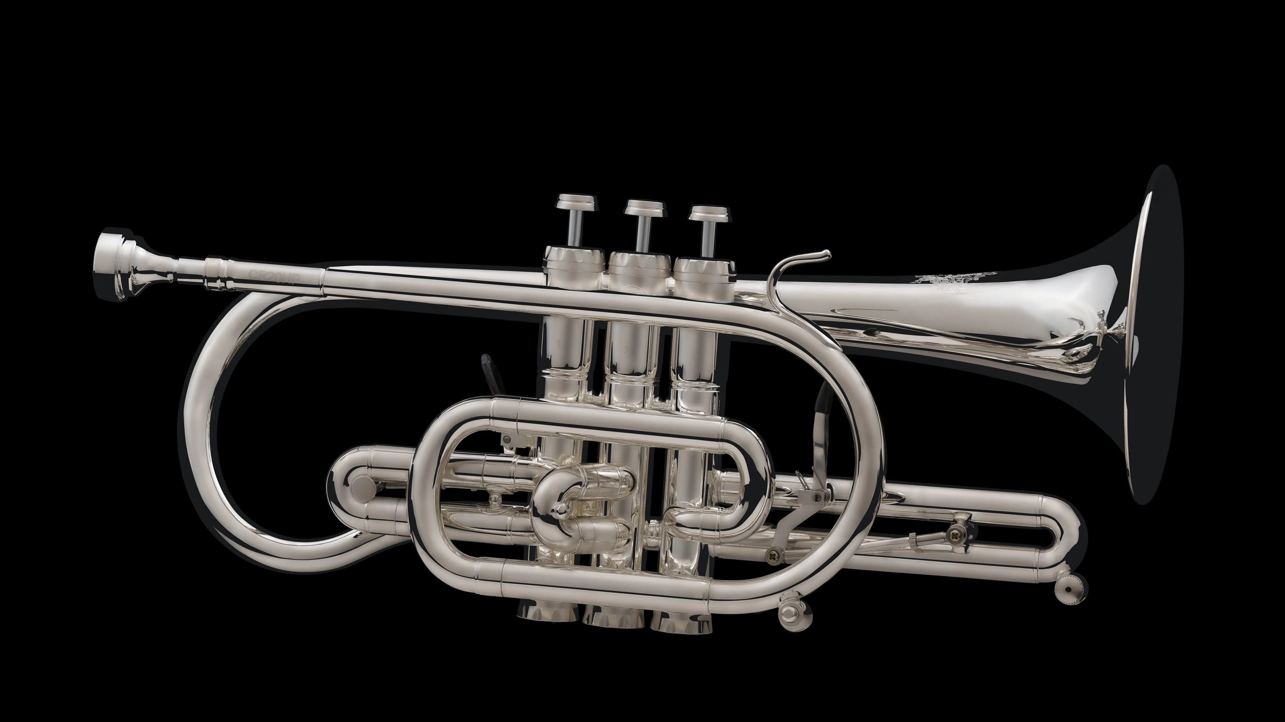 Side view of Handcrafted Bb Cornet by Wessex Tubas