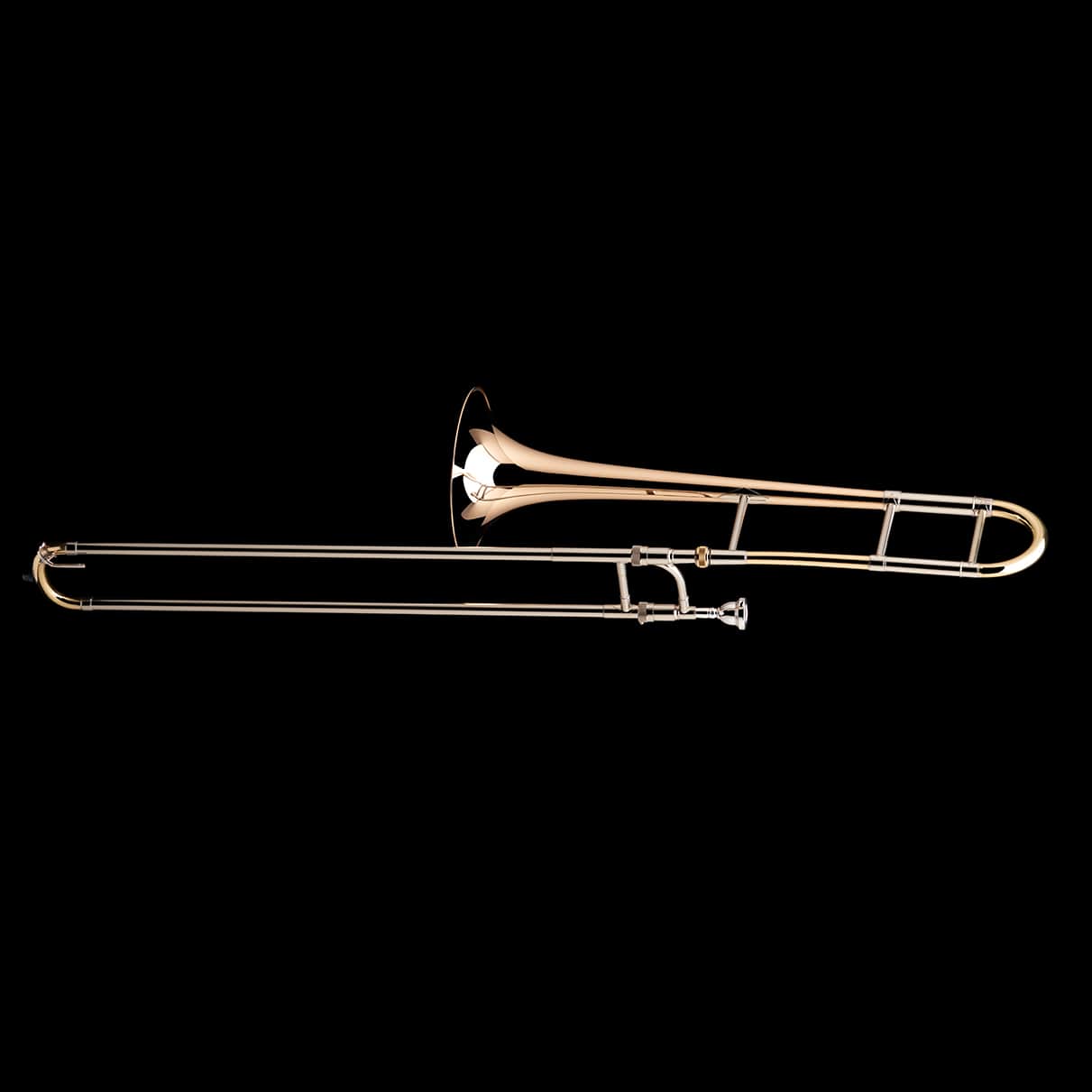 An image of a Bb Tenor Trombone (0.525″) from Wessex Tubas, facing left