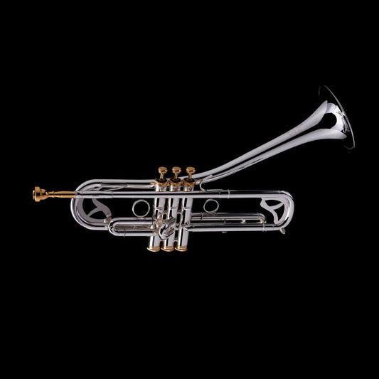An image of a Bb Strato Jazz Trumpet from Wessex Tubas (facing right)