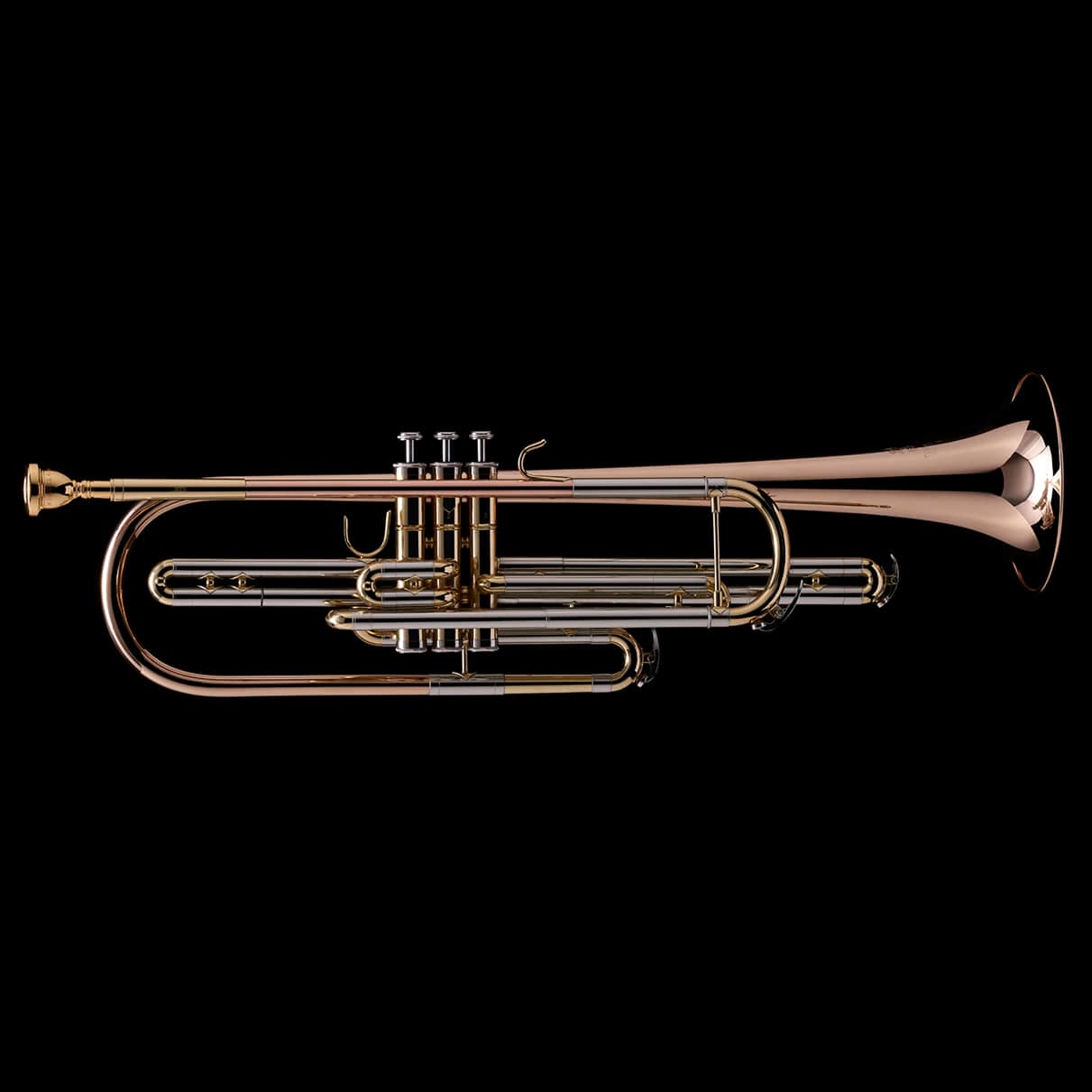 An image of a Bb Bass Trumpet (piston valve) from Wessex Tubas