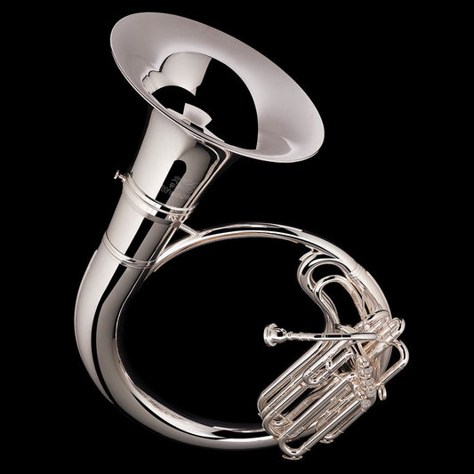 An image of a Eb Helicon from Wessex Tubas in silver-plate