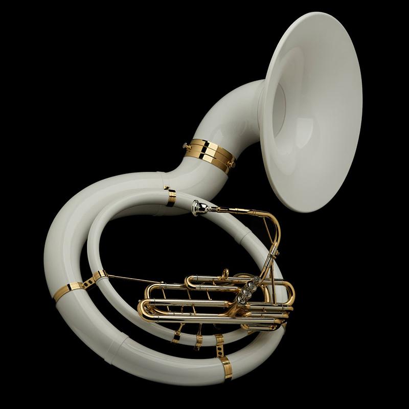 BBb Sousaphone with white ABS bell and body – SP30