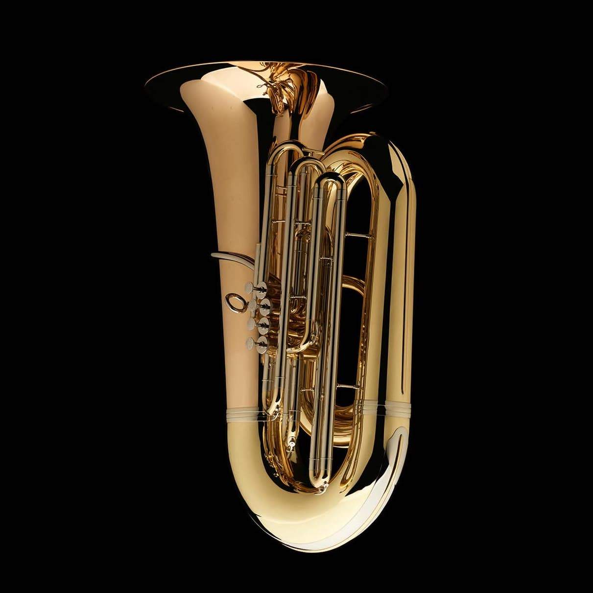 An image of the front of a BBb 6/4 Front-Piston Tuba "Grand" from Wessex Tubas