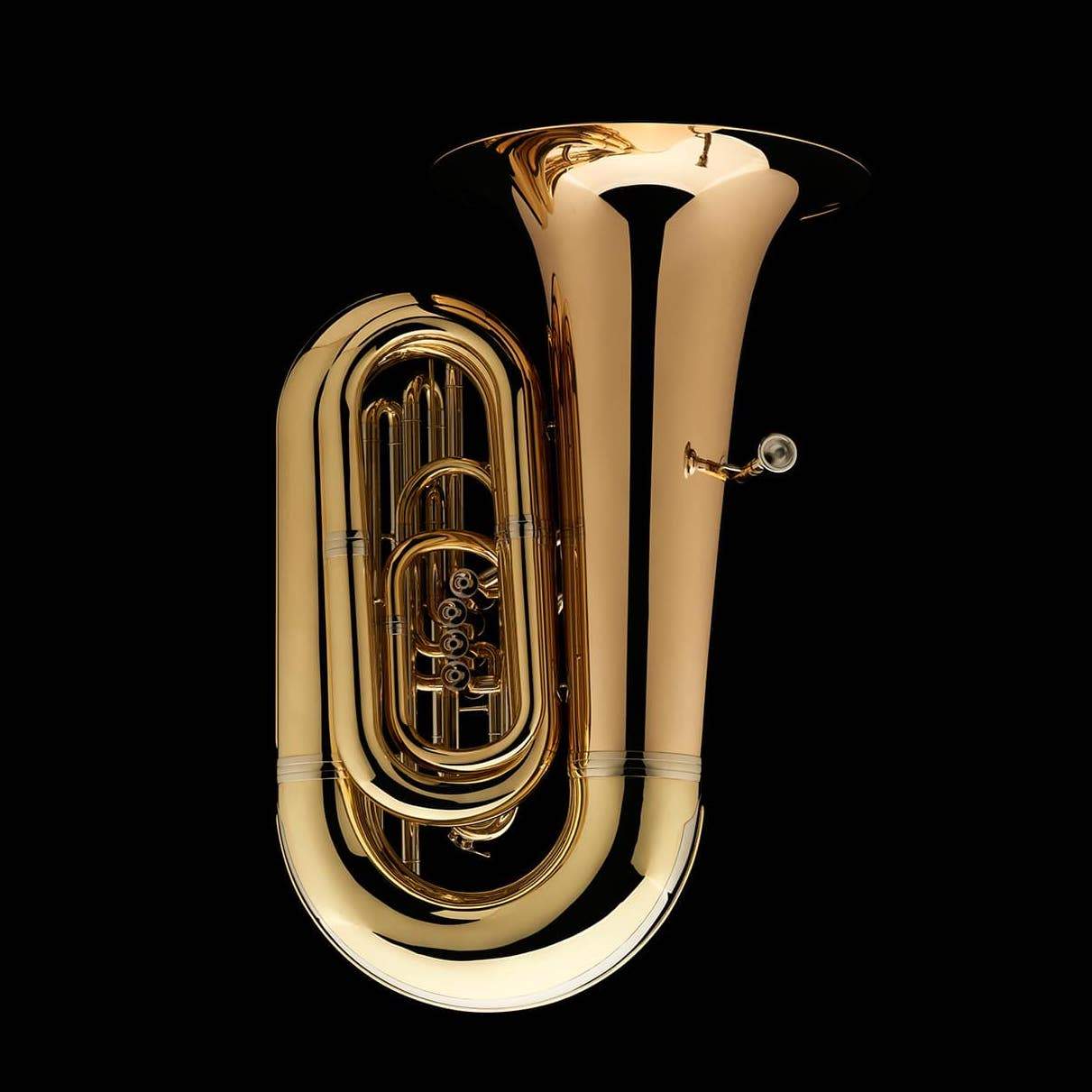 An image of the side of a BBb 6/4 Front-Piston Tuba "Grand" from Wessex Tubas